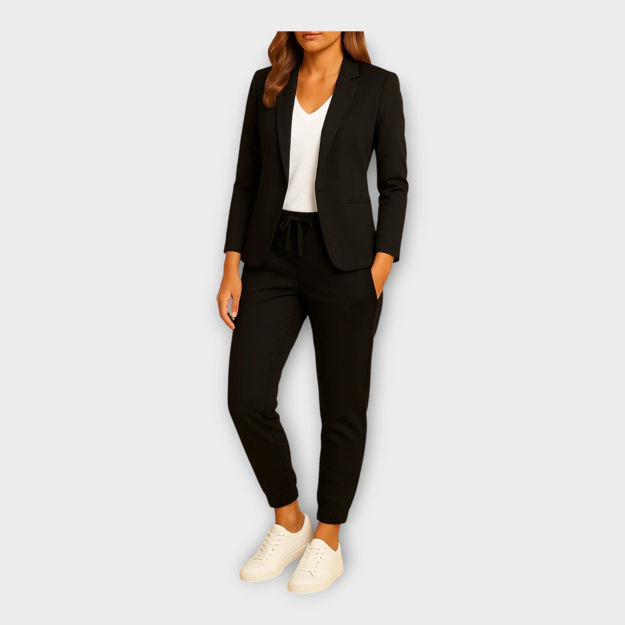 Nicole - Completo da donna con blazer e pantaloni jogger